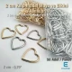 2 cm 0.8" Heart Shaped Swimsuit and Bikini Accessory - Neckline Accessory 50 Pieces/Pack CGT4500PCK