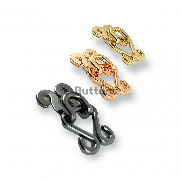 Hook and Eye Buckle 7,5 mm Frog Fasteners E 1762