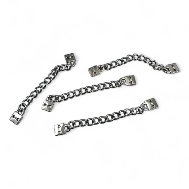 Hanger Chain Post Hole Square End 7.5 cm Length Metal E 1720