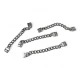 Hanger Chain Post Hole Square End 7.5 cm Length Metal E 1720