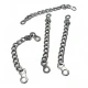 Coat Hanger Chain Ending Inner Diameter 4 mm Length 7 cm Metal E 1721