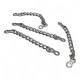 Coat Hanger Chain Ending Inner Diameter 4 mm Length 7 cm Metal E 1721