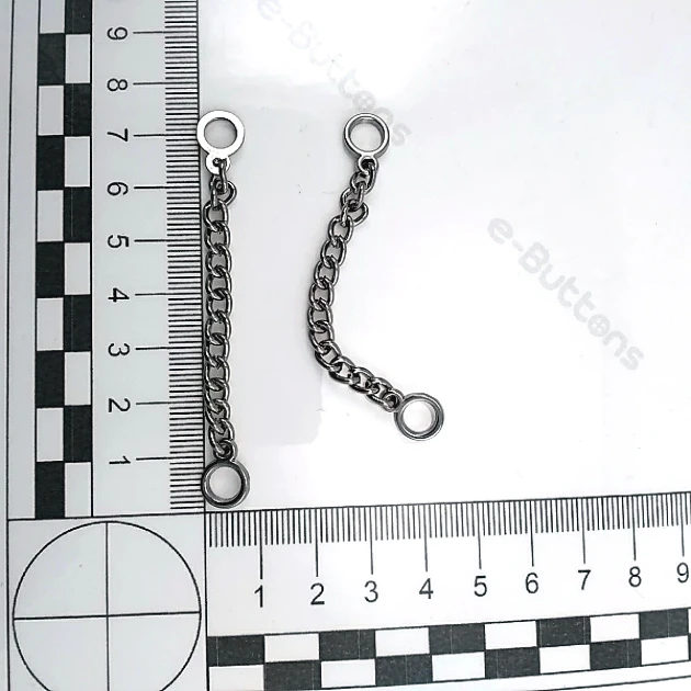 Coat Hanger Chain End Inner Diameter 6.5 mm Metal Length 7.5 cm E 1789