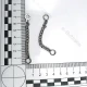 Coat Hanger Chain End Inner Diameter 6.5 mm Metal Length 7.5 cm E 1789