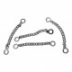 Coat Hanger Chain End Inner Diameter 6.5 mm Metal Length 7.5 cm E 1789