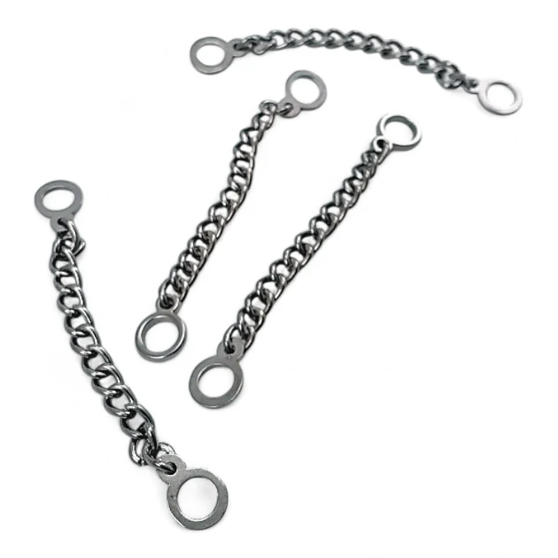Coat Hanger Chain End Inner Diameter 6.5 mm Metal Length 7.5 cm E 1789