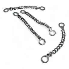 Coat Hanger Chain End Inner Diameter 6.5 mm Metal Length 7.5 cm E 1789