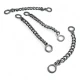 Coat Hanger Chain End Inner Diameter 6.5 mm Metal Length 7.5 cm E 1789