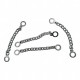 Coat Hanger Chain End Inner Diameter 6.5 mm Metal Length 7.5 cm E 1789
