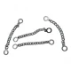 Coat Hanger Chain End Inner Diameter 6.5 mm Metal Length 7.5 cm E 1789