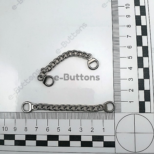 Coat Hanger Chain End Inner Diameter 6 mm 8 cm Length Metal E 361