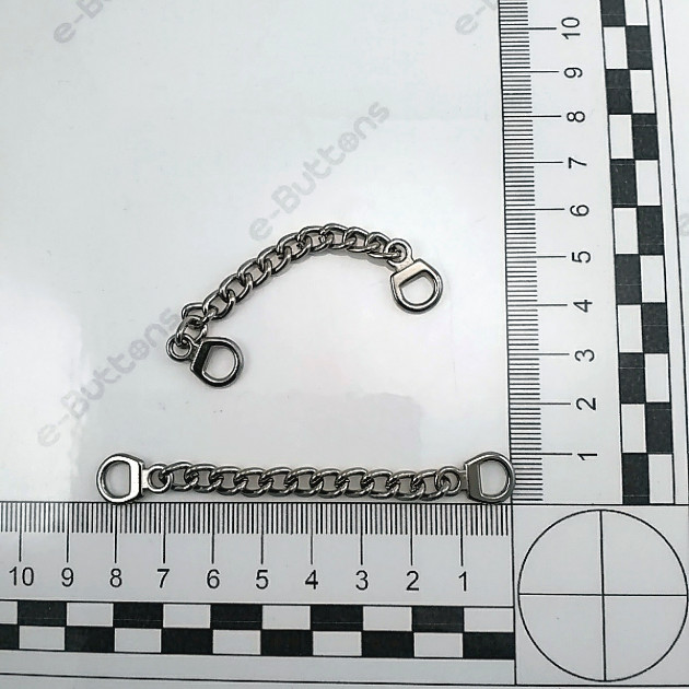 Coat Hanger Chain End Inner Diameter 6 mm 8 cm Length Metal E 361
