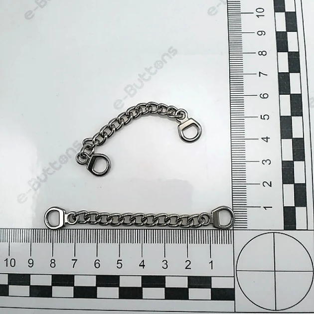 Coat Hanger Chain End Inner Diameter 6 mm 8 cm Length Metal E 361