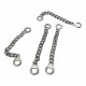 Coat Hanger Chain End Inner Diameter 6 mm 8 cm Length Metal E 361