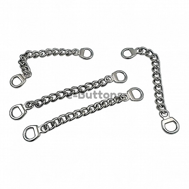 Coat Hanger Chain End Inner Diameter 6 mm 8 cm Length Metal E 361