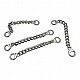 Coat Hanger Chain End Inner Diameter 6 mm 8 cm Length Metal E 361