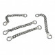 Coat Hanger Chain End Inner Diameter 6 mm 8 cm Length Metal E 361