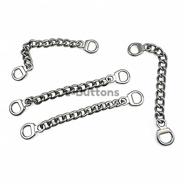 Coat Hanger Chain End Inner Diameter 6 mm 8 cm Length Metal E 361