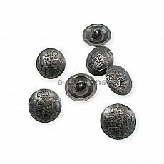 Shank Button For Coat of Arms Pattern 15 mm - 24 L ( E 1268 Larger ) E 1051