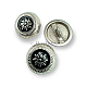Floral Embroidered Shank Enamel Button Set 21 mm - 32 L  Set of 8 pcs  Women's Jacket Button E 1055 MN SET8