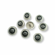 Floral Embroidered Shank Enamel Button Set 21 mm - 32 L  Set of 8 pcs  Women's Jacket Button E 1055 MN SET8