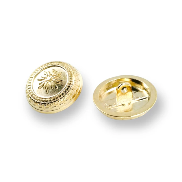 21 mm  - 32 boy Çiçekli  İşlemeli Ayaklı Düğme Bayan Ceket Düğmesi E 1055