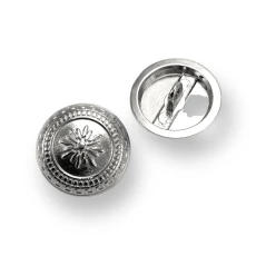 Women's Jacket Button 21 mm - 32 L Floral Embroidered Shank Button E 1055