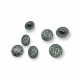 14 mm - 22 L Metal Shank Button Patterned E 1124