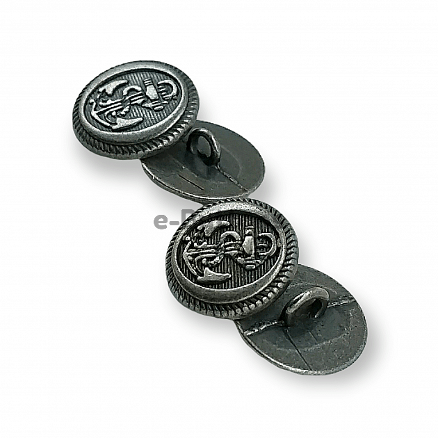 15 mm - 24 L Metal Shank Button Anchor Design (E 1151 Bigger) E 1164
