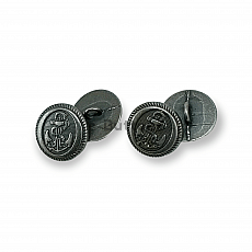 15 mm - 24 Boy Metal Ayaklı Düğme Çapa Tasarımlı ( E 1151 Büyüğü) E 1164