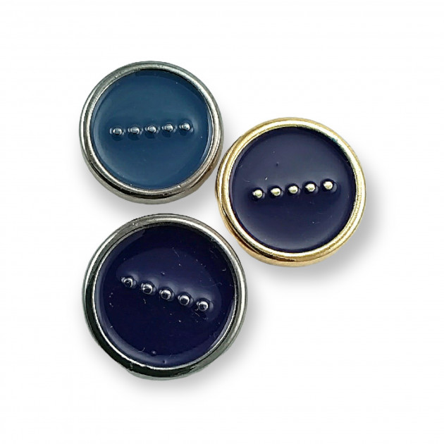 Enamel Shank Coat - Jacket Button 28mm 46 Length-E 1200