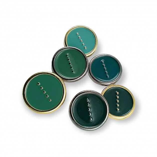Enamel Shank Coat - Jacket Button 28mm 46 Length-E 1200