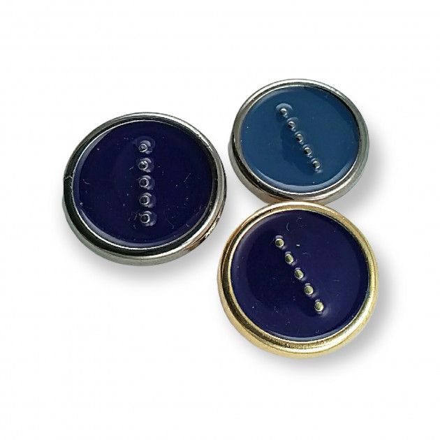 Enamel Shank Coat - Jacket Button 28mm 46 Length-E 1200