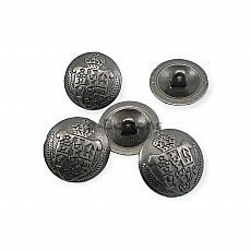 Shank  Button Medieval Patterned 20 mm - 34 L (E 1051 Larger) E 1268