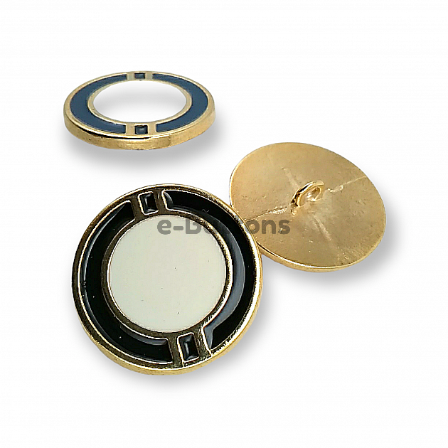 Javket and Coat Button Enamel Shank Button 28 mm 44 L  E 1290 AW2223