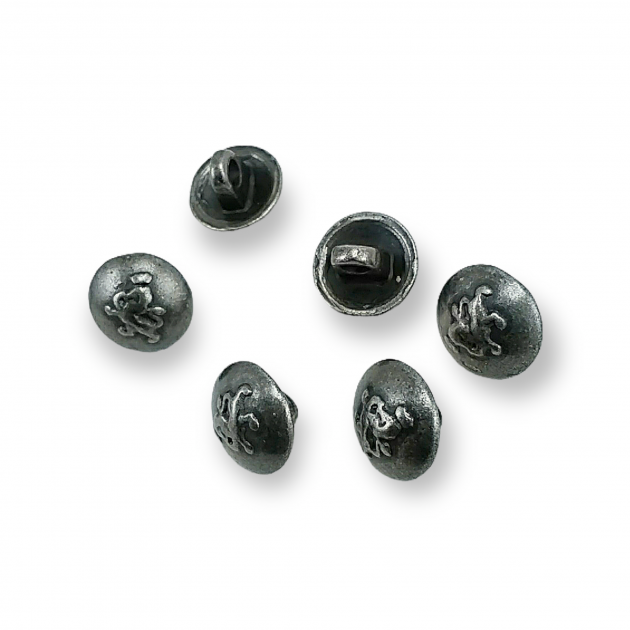 Aslan Figürlü Metal Gömlek Düğmesi 11mm 17 Boy E 131