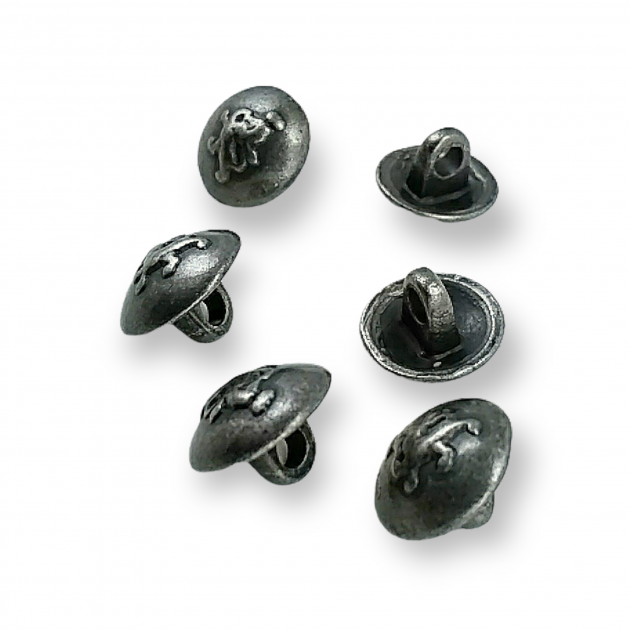 Aslan Figürlü Metal Gömlek Düğmesi 11mm 17 Boy E 131