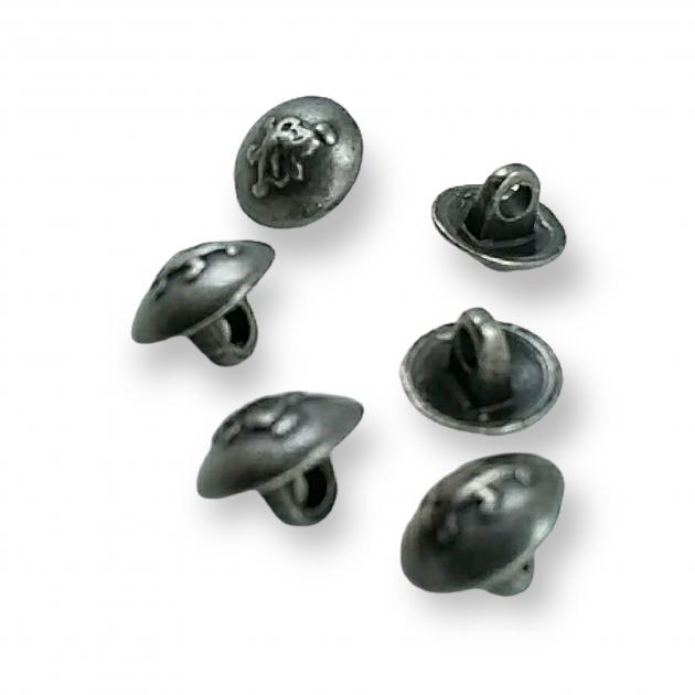 Aslan Figürlü Metal Gömlek Düğmesi 11mm 17 Boy E 131