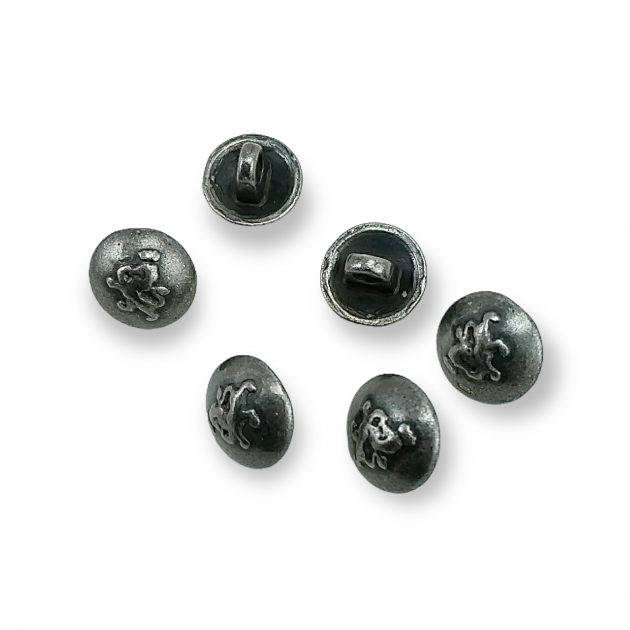 Aslan Figürlü Metal Gömlek Düğmesi 11mm 17 Boy E 131