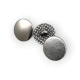 Flat Shank Button 17 mm - 28 L No Pattern E 1345