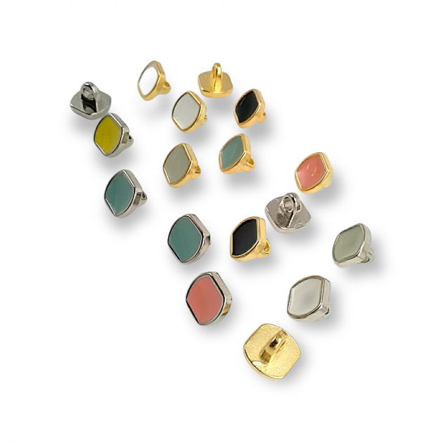 Enamel Blouse and Shirt Button  9 mm -14 L E 1437