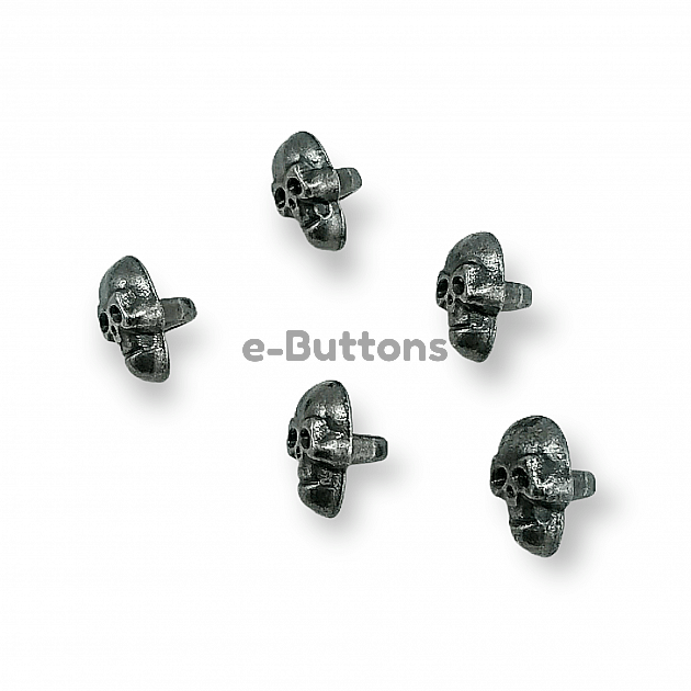 Skull Shaped Shank Button 11.4 X 7.8 mm E 1465