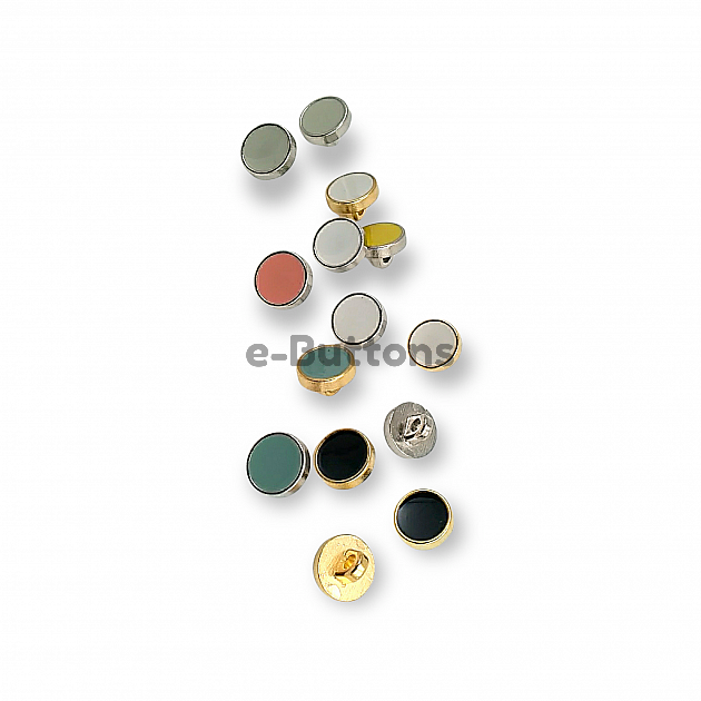 Small Button Enamel Dress and Blouse Button 10 mm - 16 L E 1540