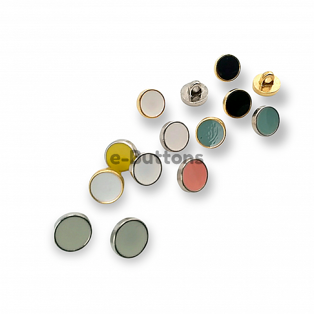 Small Button Enamel Dress and Blouse Button 10 mm - 16 L E 1540