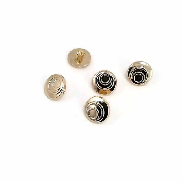 Enamel Gold Plated Blouse Shirt Dress and Jacket Cufflink 12,5 mm - 20 L E 1657 V2