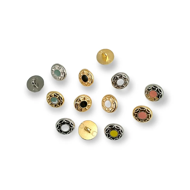 12,5 mm -20 Boy Mineli Elbise ve Gömlek Düğmesi E 1659