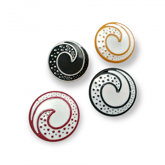 Colored Enamel Coat and Cardigan Button 22 mm - 34 L E 1679 MN