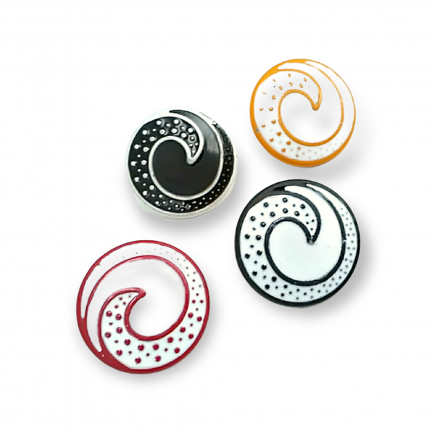 Colored Enamel Coat and Cardigan Button 22 mm - 34 L E 1679 MN