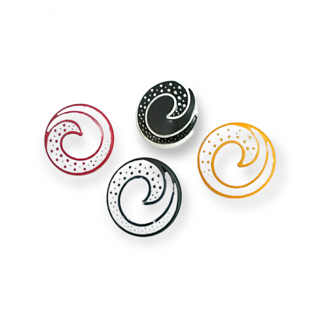 Colored Enamel Coat and Cardigan Button 22 mm - 34 L E 1679 MN