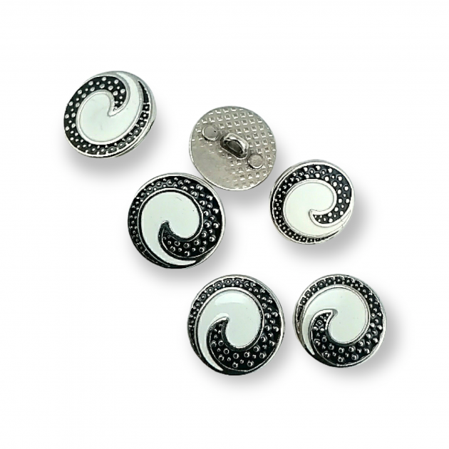 Transparent Enameled Button Jacket and Coat Cufflinks 17 mm - 28 L E 1680